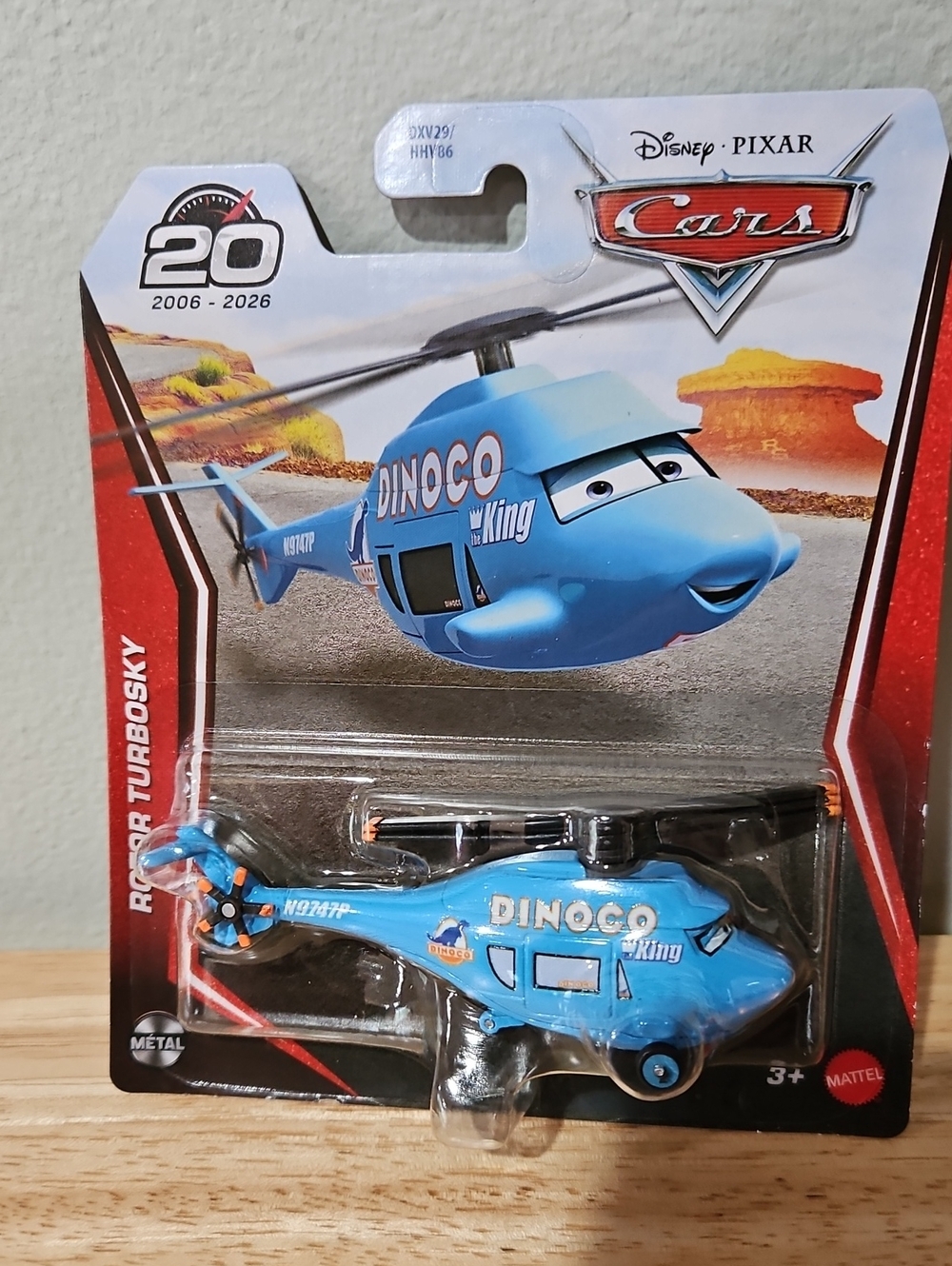 Disney Pixar Cars Rotor Turbosky Dinoco Helicopter 2026 NWT